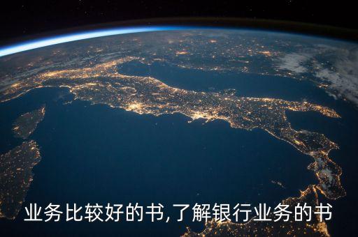 业务比较好的书,了解银行业务的书