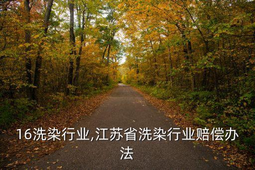 2016洗染行业,江苏省洗染行业赔偿办法