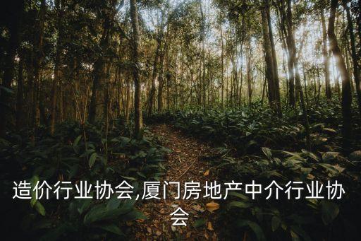 厦门造价行业协会,厦门房地产中介行业协会