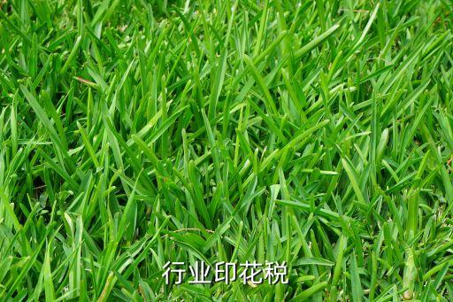 行业印花税