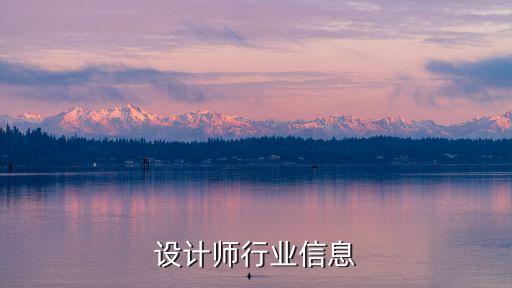 设计师行业信息