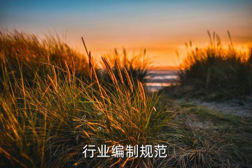 行业编制规范