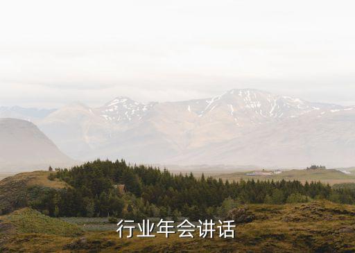 板材行业年会讲话