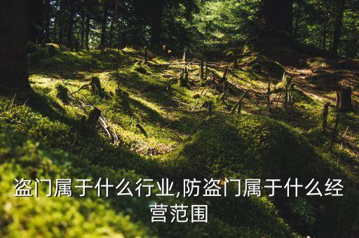 盗门属于什么行业,防盗门属于什么经营范围