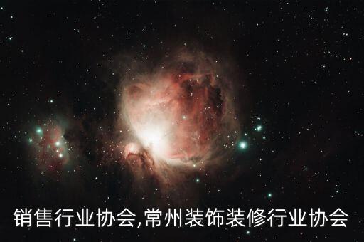 销售行业协会,常州装饰装修行业协会