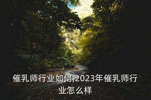 花都催乳师行业如何?,2023年催乳师行业怎么样