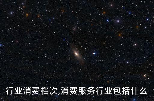 服务行业消费档次,消费服务行业包括什么