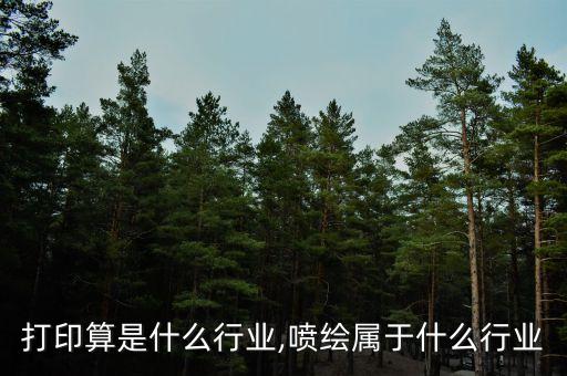 喷绘打印算是什么行业,喷绘属于什么行业