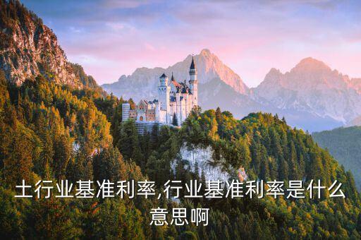 土行业基准利率,行业基准利率是什么意思啊