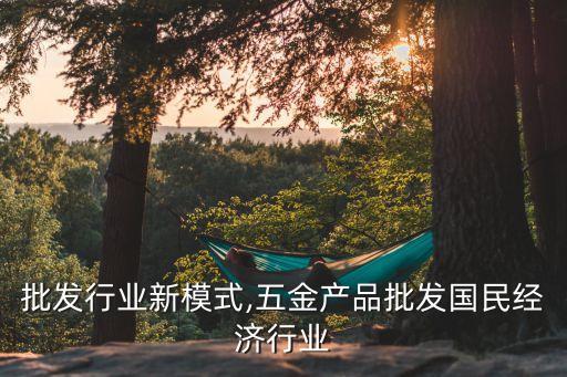 批发行业新模式,五金产品批发国民经济行业
