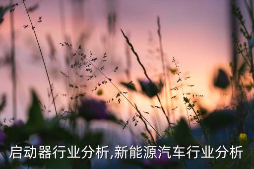 启动器行业分析,新能源汽车行业分析