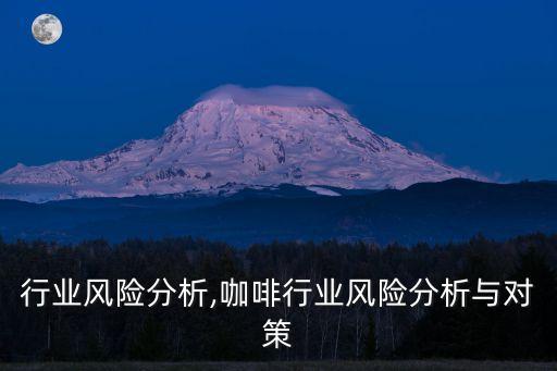 行业风险分析,咖啡行业风险分析与对策