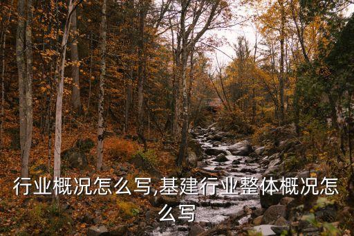 回收行业概况怎么写,基建行业整体概况怎么写