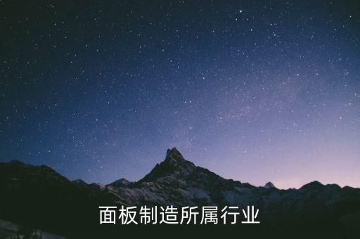 面板制造所属行业