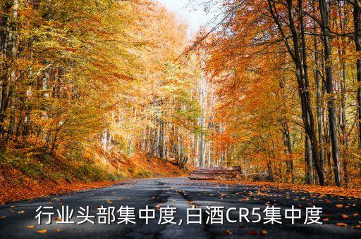 行业头部集中度,白酒CR5集中度