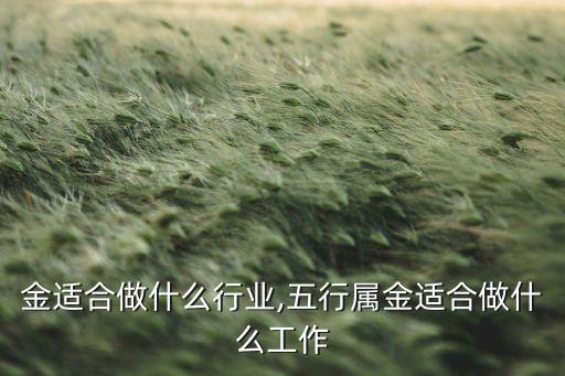 金适合做什么行业,五行属金适合做什么工作