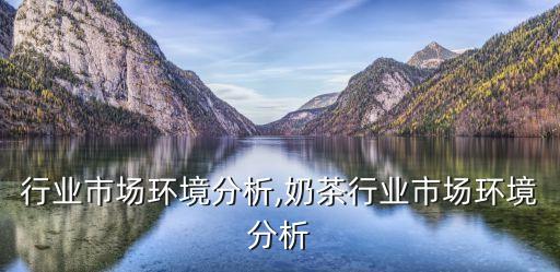 行业市场环境分析,奶茶行业市场环境分析