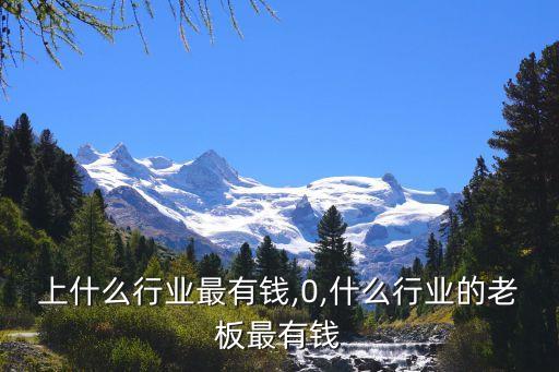 世界上什么行业最有钱,0,什么行业的老板最有钱
