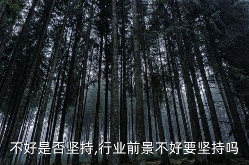 不好是否坚持,行业前景不好要坚持吗