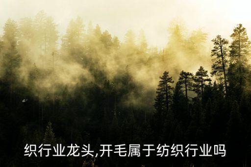 毛纺织行业龙头,开毛属于纺织行业吗