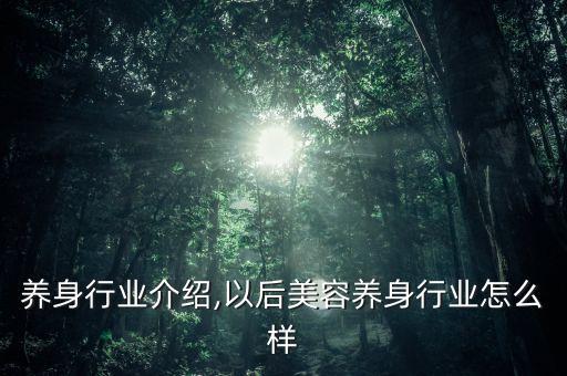美容养身行业介绍,以后美容养身行业怎么样?