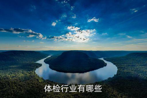 体检行业有哪些