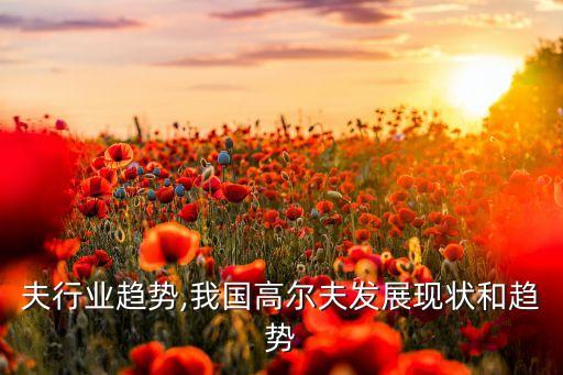 高尔夫行业趋势,我国高尔夫发展现状和趋势