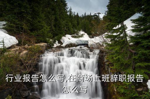 行业报告怎么写,在商场上班辞职报告怎么写