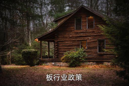板行业政策