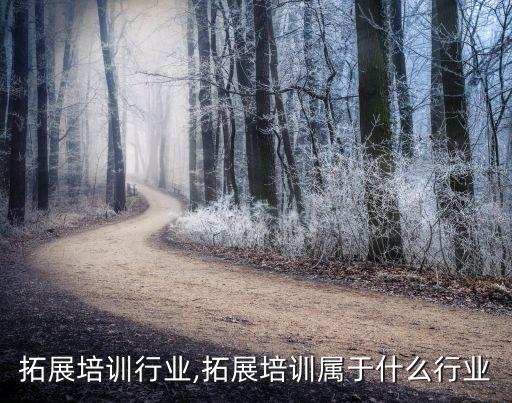 拓展培训行业,拓展培训属于什么行业
