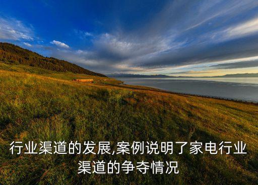 行业渠道的发展,案例说明了家电行业渠道的争夺情况