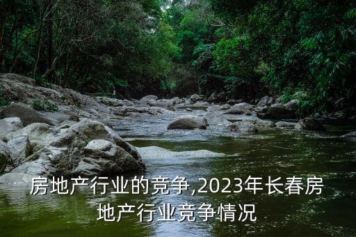 房地产行业的竞争,2023年长春房地产行业竞争情况