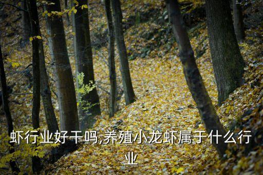 小龙虾行业好干吗,养殖小龙虾属于什么行业