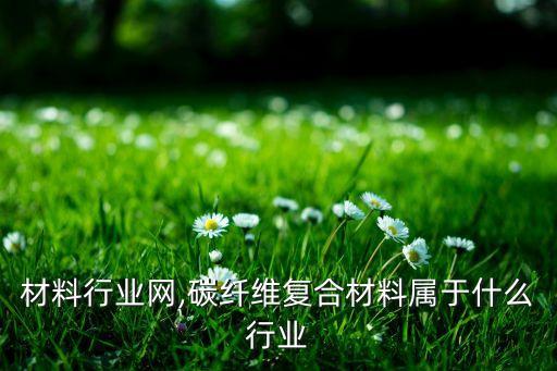 材料行业网,碳纤维复合材料属于什么行业