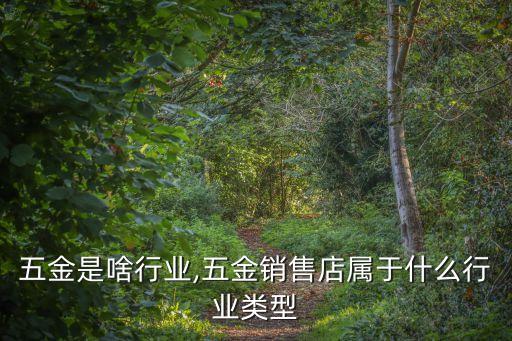 五金是啥行业,五金销售店属于什么行业类型