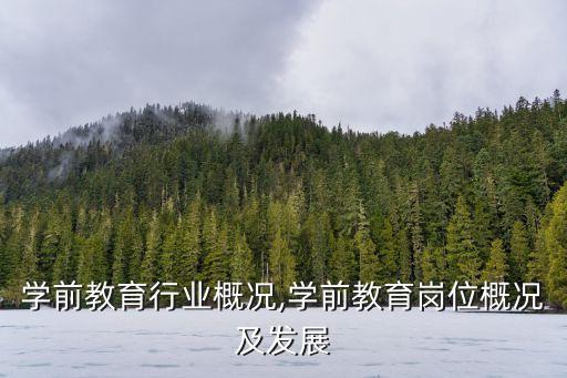 成都学前教育行业概况,学前教育岗位概况及发展