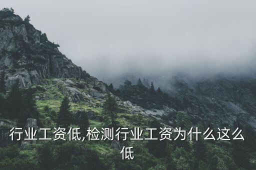 行业工资低,检测行业工资为什么这么低