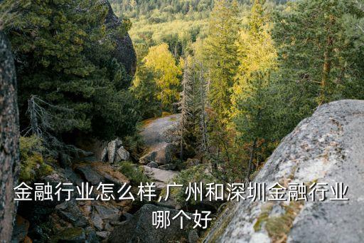金融行业怎么样,广州和深圳金融行业哪个好