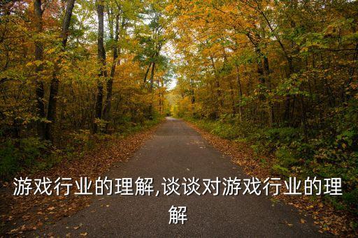 游戏行业的理解,谈谈对游戏行业的理解