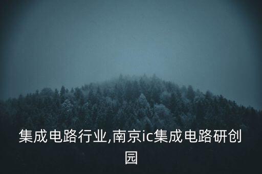 ic集成电路行业,南京ic集成电路研创园