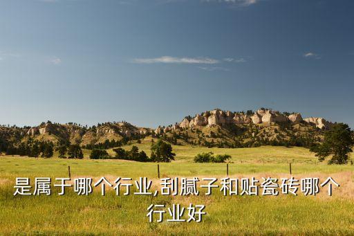 是属于哪个行业,刮腻子和贴瓷砖哪个行业好