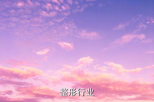 整形行业