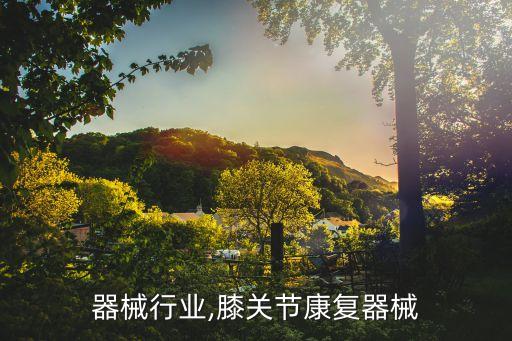 器械行业,膝关节康复器械
