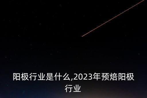 阳极行业是什么,2023年预焙阳极行业