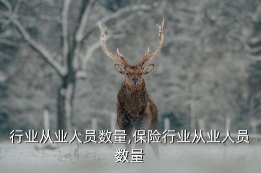 行业从业人员数量,保险行业从业人员数量