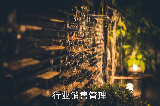 电子行业销售管理