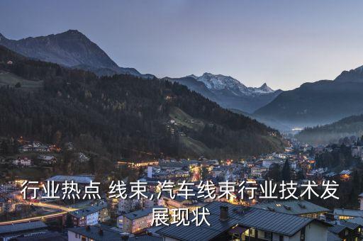 汽车行业热点 线束,汽车线束行业技术发展现状