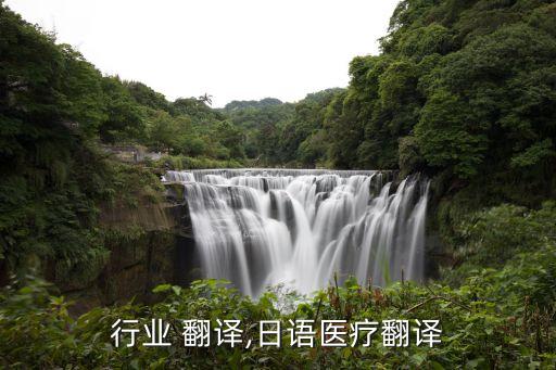 行业 翻译,日语医疗翻译