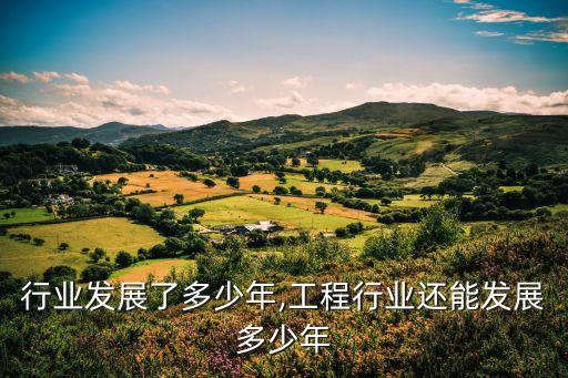行业发展了多少年,工程行业还能发展多少年