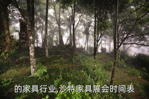 沙特的家具行业,沙特家具展会时间表